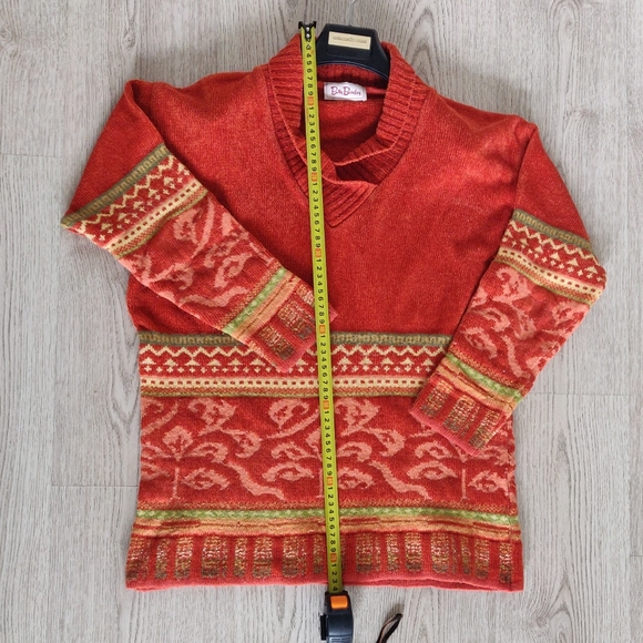 Betty Barkley (Germany) Orange Bright Plush Sweater - Picture 6 of 6